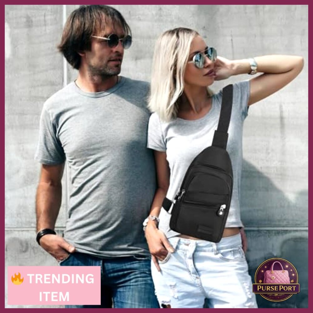 Small Crossbody Sling Backpack, Adjustable Strap,… - image 2